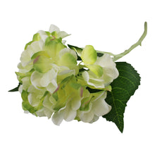 Load image into Gallery viewer, Single Hydrangea Spray, Cream &amp; Green Flower, 49cm
