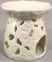 Load image into Gallery viewer, White Embossed Butterfly Oil Burner
