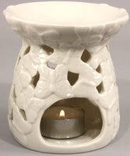 Load image into Gallery viewer, White Embossed Butterfly Oil Burner
