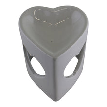 Load image into Gallery viewer, Heart Shaped White Ceramic Oil Burner
