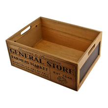 Load image into Gallery viewer, Set Of 3 General Store Chalkboard Storage Crates
