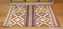 Load image into Gallery viewer, Moroccan Inspired Kasbah Rug, Diamonds and Stripes, 60x90cm
