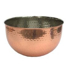 Load image into Gallery viewer, Large Hammered Copper Coloured Bowl
