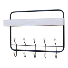 Load image into Gallery viewer, Wall Hanging Shelf With Coat Hooks
