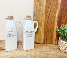 Load image into Gallery viewer, Antique Grey Oil &amp; Vinegar Containers
