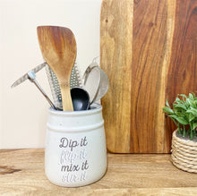 Load image into Gallery viewer, Antique Grey Utensil Holder 14cm
