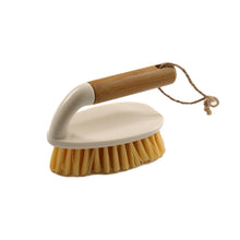 Load image into Gallery viewer, Cream Scrubbing Brush with Bamboo Wooden Handle
