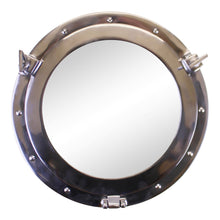 Load image into Gallery viewer, Silver Metal Port Hole Mirror, 40cm
