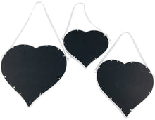 Load image into Gallery viewer, Set of 3 Hanging Heart Mirrors
