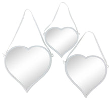 Load image into Gallery viewer, Set of 3 Hanging Heart Mirrors
