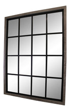 Load image into Gallery viewer, Grey Window Style Wall Mirror 60x80cm
