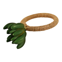 Load image into Gallery viewer, Set of 4 Faux Succulent Design Napkin Rings
