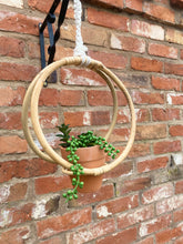 Load image into Gallery viewer, Faux Succulent In Bamboo Hanger
