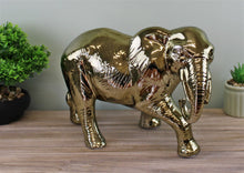 Load image into Gallery viewer, Large Golden Elephant Ornament 34cm
