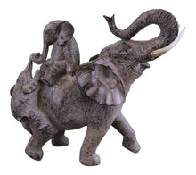 Load image into Gallery viewer, Climbing Elephants Ornament with Natural Effect
