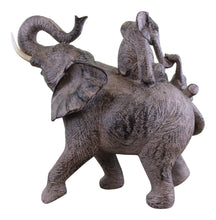 Load image into Gallery viewer, Climbing Elephants Ornament with Natural Effect
