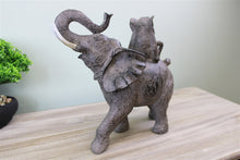 Load image into Gallery viewer, Climbing Elephants Ornament with Natural Effect
