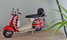 Load image into Gallery viewer, Vintage Style Union Jack Scooter Ornament
