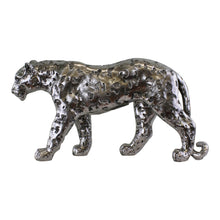 Load image into Gallery viewer, Silver Leopard Ornament Small
