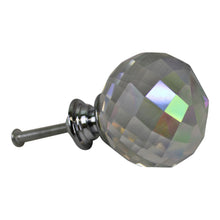 Load image into Gallery viewer, 4cm Crystal Effect Doorknobs, Spherical, set of 4
