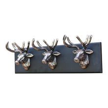 Load image into Gallery viewer, Wall Hanging Triple Stag Head Ornament
