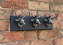 Load image into Gallery viewer, Wall Hanging Triple Stag Head Ornament
