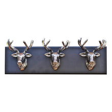 Load image into Gallery viewer, Wall Hanging Triple Stag Head Ornament
