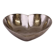 Load image into Gallery viewer, Silver Metal Heart Shaped Decorative Bowl
