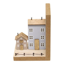 Load image into Gallery viewer, Pair of Bookends, Wooden Houses Design
