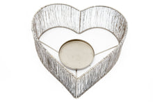 Load image into Gallery viewer, Silver Heart Candle Holder
