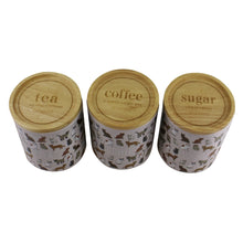 Load image into Gallery viewer, Ceramic Cat Design Tea,Coffee &amp; Sugar Canisters
