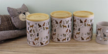 Load image into Gallery viewer, Ceramic Cat Design Tea,Coffee &amp; Sugar Canisters
