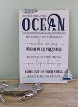 Load image into Gallery viewer, Rules Of The Ocean Wall Plaque
