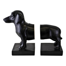 Load image into Gallery viewer, Sausage Dog Bookends, Black Finish
