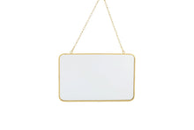 Load image into Gallery viewer, Gold Hanging Rectangle Mirror
