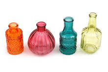 Load image into Gallery viewer, Set of Four Boho Posy Vase Bottles
