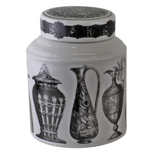 Load image into Gallery viewer, Large Round Grecian Style Porcelain Jar, Grecian Figures
