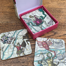 Load image into Gallery viewer, Pack Of Six Astrology Coasters In Gift Box
