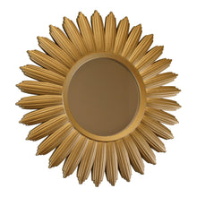 Load image into Gallery viewer, Large Gold Sunburst Mirror
