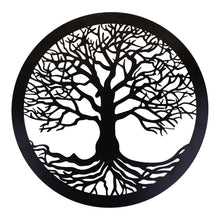 Load image into Gallery viewer, Tree Of Life Black Metal Wall Decor
