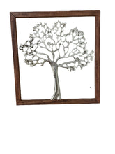 Load image into Gallery viewer, Large Silver Tree Of Life In A Frame, 46cm
