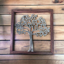 Load image into Gallery viewer, Large Silver Tree Of Life In A Frame, 46cm
