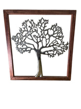 Load image into Gallery viewer, Large Silver Tree Of Life In A Frame, 46cm
