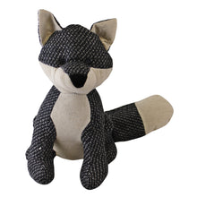 Load image into Gallery viewer, Grey Fabric Fox Doorstop
