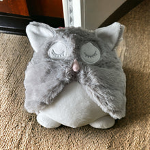 Load image into Gallery viewer, Grey Soft Owl Door Stop
