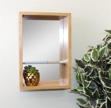 Load image into Gallery viewer, Small Veneered Mirror Shelf Unit, 31x21cm
