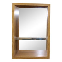 Load image into Gallery viewer, Small Veneered Mirror Shelf Unit, 31x21cm
