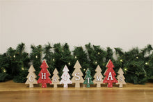 Load image into Gallery viewer, Freestanding Row of Christmas Trees
