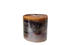 Load image into Gallery viewer, Cinnamon Swirl Ombre Pillar Candle Short
