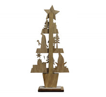 Load image into Gallery viewer, Freestanding Wooden Christmas Tree Ornament
